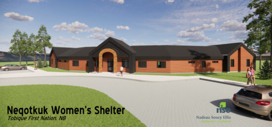 Rendering of the Neqotkuk Womens Shelter